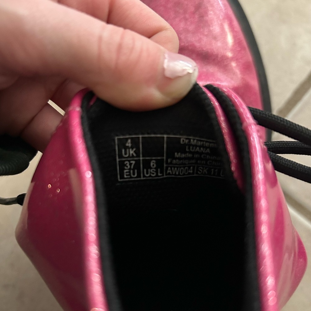 Sparkly Pink Dr.Martens Boots - Picture 5 of 9